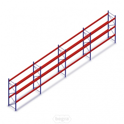 Voordeelrij gebruikte Ramada palletstelling 3500x15258x1100 mm (hxbxd) - 4 secties 3 niveaus Voordeelrij gebruikte Ramada palletstelling 3500x15258x1100 mm (hxbxd) - 4 secties 3 niveaus