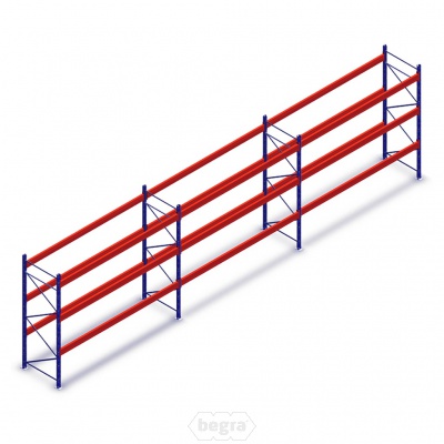Voordeelrij gebruikte Ramada palletstelling 4500x11260x1000 mm (hxbxd) - 3 secties 3 niveaus