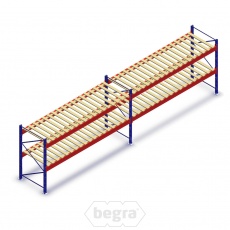 Voordeelrij gebruikte Stow palletstelling 2000x8240x1100mm (hxbxd) - 2 secties 2 niveaus Voordeelrij gebruikte Stow palletstelling 2000x8240x1100mm (hxbxd) - 2 secties 2 niveaus