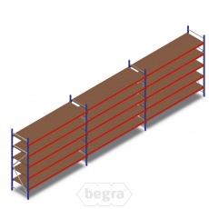 Voordeelrij grootvakstelling AR 2500x8340x800mm (hxbxd) - 5 niveaus Voordeelrij grootvakstelling AR 2500x8340x800mm (hxbxd) - 5 niveaus