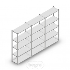 Voordeelrij Legbordstelling Light Duty 2000x3000x400 (hxbxd) 5 niveaus metaal verzinkt 120 kg Voordeelrij Legbordstelling Light Duty 2000x3000x400 (hxbxd) 5 niveaus metaal verzinkt 120 kg