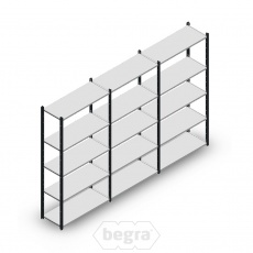 Voordeelrij Legbordstelling Medium Duty 2000x3000x400 (hxbxd) 5 niveaus metaal antraciet 90 kg Voordeelrij Legbordstelling Medium Duty 2000x3000x400 (hxbxd) 5 niveaus metaal antraciet 90 kg