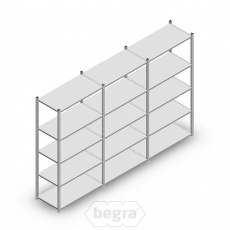 Voordeelrij Legbordstelling Medium Duty 2000x3000x500 (hxbxd) 5 niveaus metaal verzinkt 70 kg Voordeelrij Legbordstelling Medium Duty 2000x3000x500 (hxbxd) 5 niveaus metaal verzinkt 70 kg