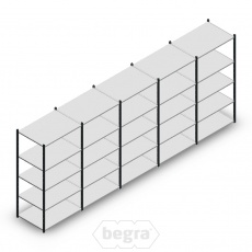 Voordeelrij Legbordstelling Medium Duty 2000x5000x700 (hxbxd) 5 niveaus metaal antraciet 180 kg Voordeelrij Legbordstelling Medium Duty 2000x5000x700 (hxbxd) 5 niveaus metaal antraciet 180 kg