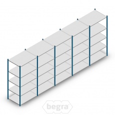 Voordeelrij Legbordstelling Medium Duty 2000x5000x700 (hxbxd) 5 niveaus metaal blauw 180 kg Voordeelrij Legbordstelling Medium Duty 2000x5000x700 (hxbxd) 5 niveaus metaal blauw 180 kg