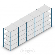 Voordeelrij Legbordstelling Medium Duty 2000x5000x800 (hxbxd) 5 niveaus metaal blauw 180 kg Voordeelrij Legbordstelling Medium Duty 2000x5000x800 (hxbxd) 5 niveaus metaal blauw 180 kg