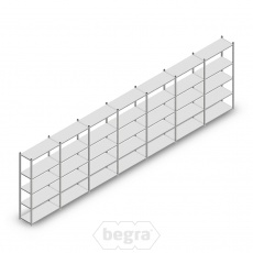 Voordeelrij Legbordstelling Medium Duty 2000x7000x400 (hxbxd) 5 niveaus metaal verzinkt 90 kg Voordeelrij Legbordstelling Medium Duty 2000x7000x400 (hxbxd) 5 niveaus metaal verzinkt 90 kg