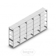Voordeelrij Legbordstelling Heavy Duty 2500x5000x800 (hxbxd) 6 niveaus metaal verzinkt 250 kg Voordeelrij Legbordstelling Heavy Duty 2500x5000x800 (hxbxd) 6 niveaus metaal verzinkt 250 kg