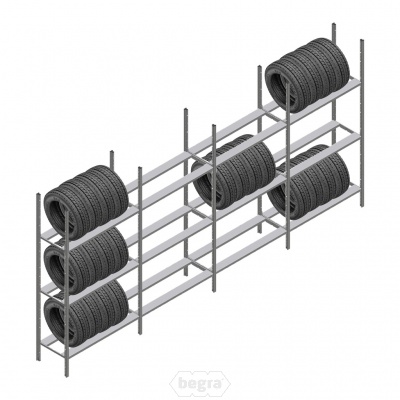 Voordeelrij bandenstelling Medium Duty 2000x4000x600/400 (hxbxd) 4 secties 3 niveaus Voordeelrij bandenstelling Medium Duty 2000x4000x600/400 (hxbxd) 4 secties 3 niveaus
