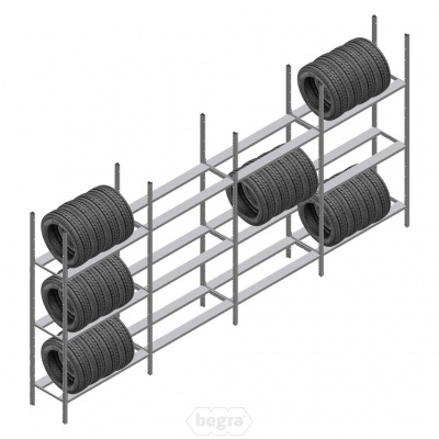 Voordeelrij bandenstelling Medium Duty 2200x4000x600/400 (hxbxd) 4 secties 3 niveaus Voordeelrij bandenstelling Medium Duty 2200x4000x600/400 (hxbxd) 4 secties 3 niveaus