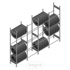 Voordeelrij bandenstelling Heavy Duty 2500x4000x500 (hxbxd) 4 niveaus 4 secties Voordeelrij bandenstelling Heavy Duty 2500x4000x500 (hxbxd) 4 niveaus 4 secties